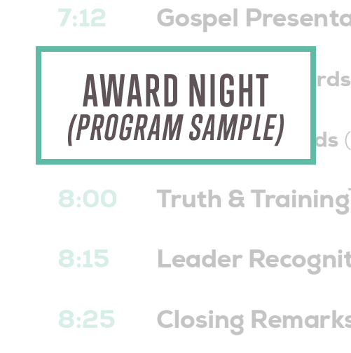 Awana Award Night Program Sample Thumbnail