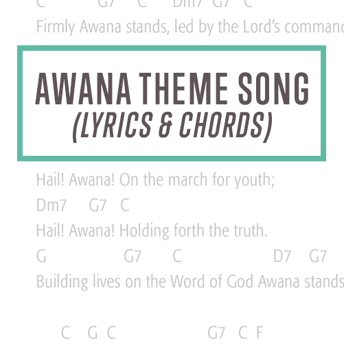 Awana Theme Song Chords Thumbnail