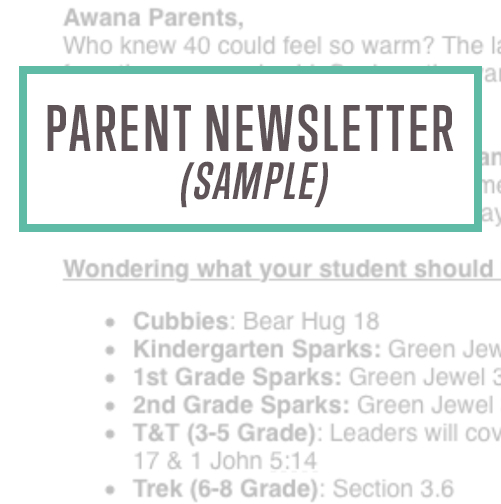 Parent Newsletter Sample Thumbnail