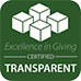 Excellence in Giving: Certified Transparent